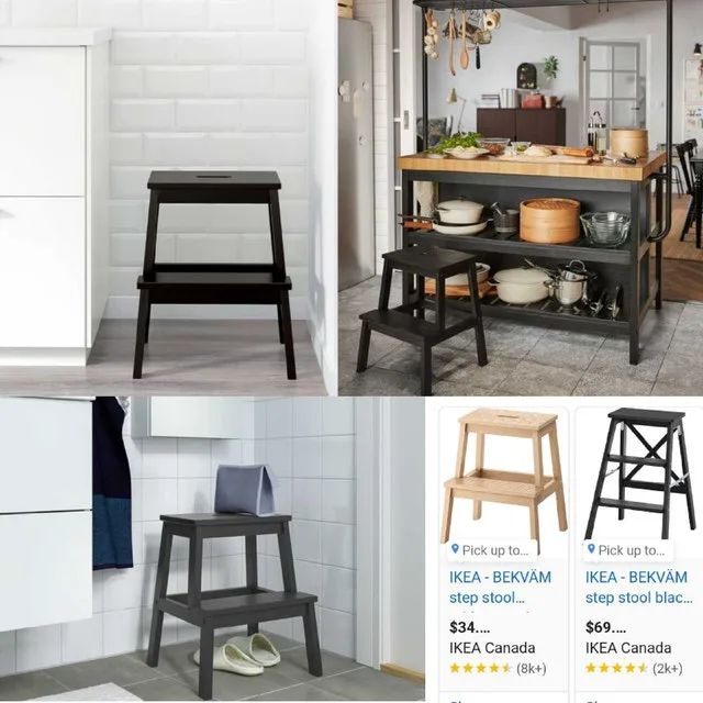 ➡️ IKEA BEKVÄM Step Stool, Black, 50 cm image indicator(9)