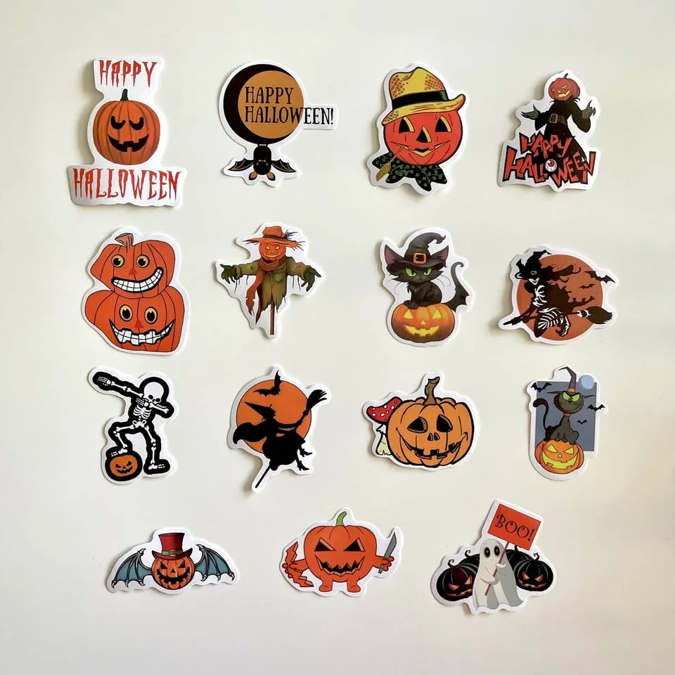 Pack of 40 Pumpkin Halloween Party Stickers image indicator(8)