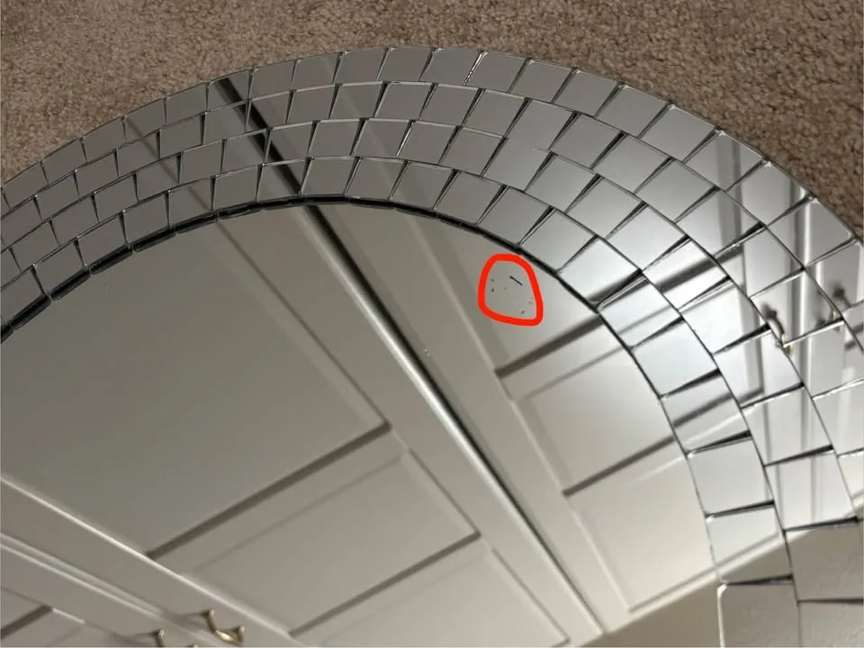 IKEA Tranby Round Mirror image indicator(4)