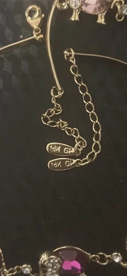 Two 18k Gold Plated Bracelets image indicator(4)