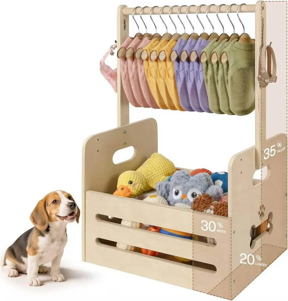 Brand New Woden Dog Toy Storage / Dog Wardrobe