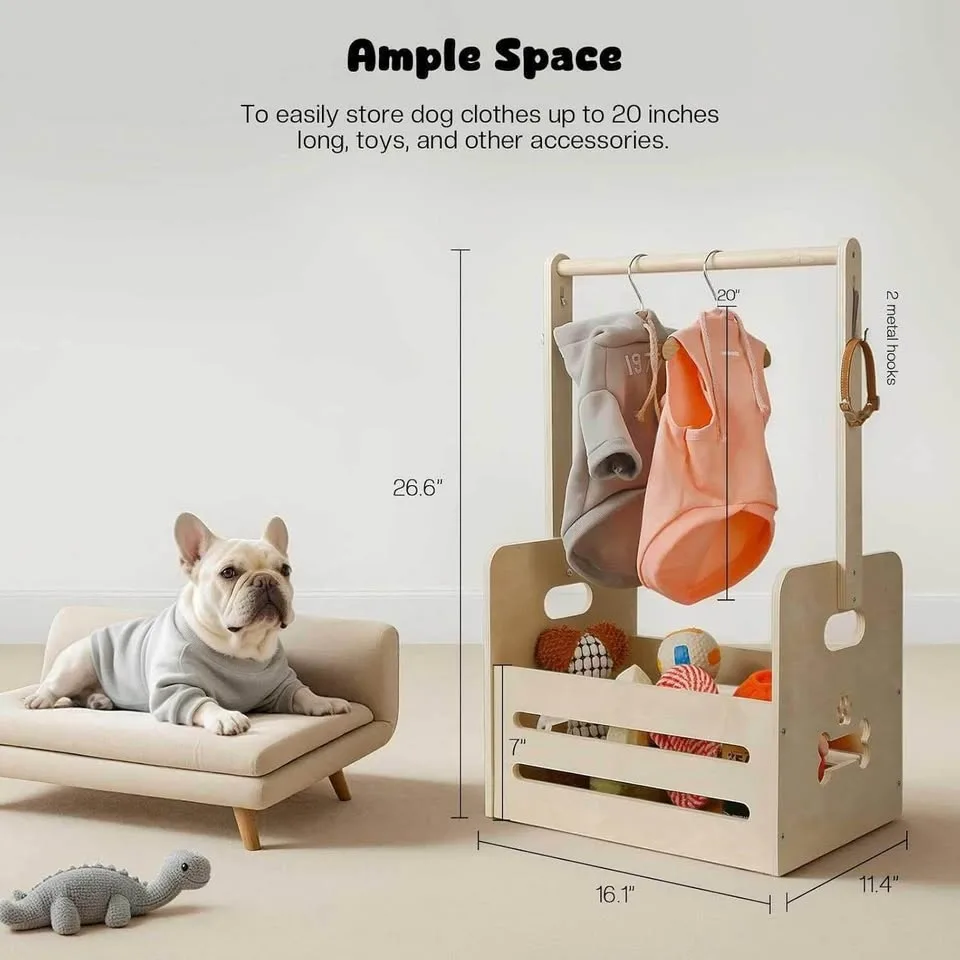 Brand New Woden Dog Toy Storage / Dog Wardrobe image indicator(2)