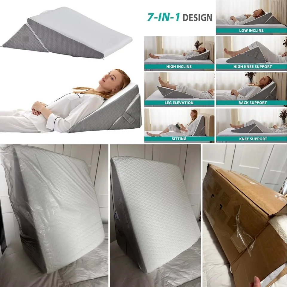 Bed Wedge Pillow multifunctional, multi use