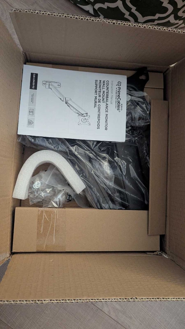 PrimeCables Single Arm Wall Monitor Mount Up To 20lbs - photo 2