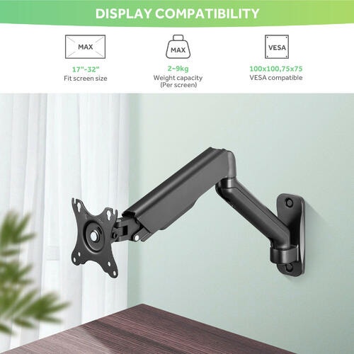 PrimeCables Single Arm Wall Monitor Mount Up To 20lbs - photo 3