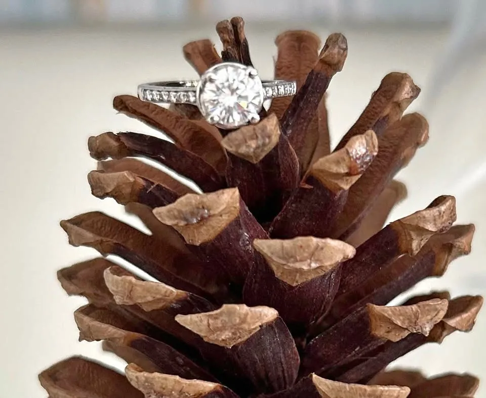 Custom 1 carat engagement ring-18k gold