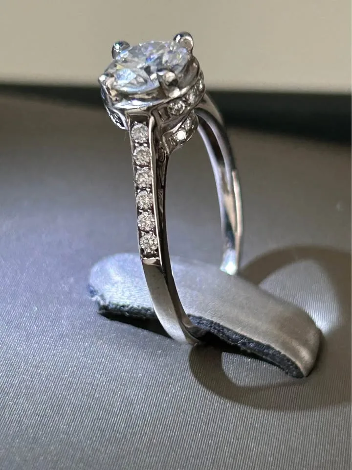 Custom 1 carat engagement ring-18k gold image indicator(5)