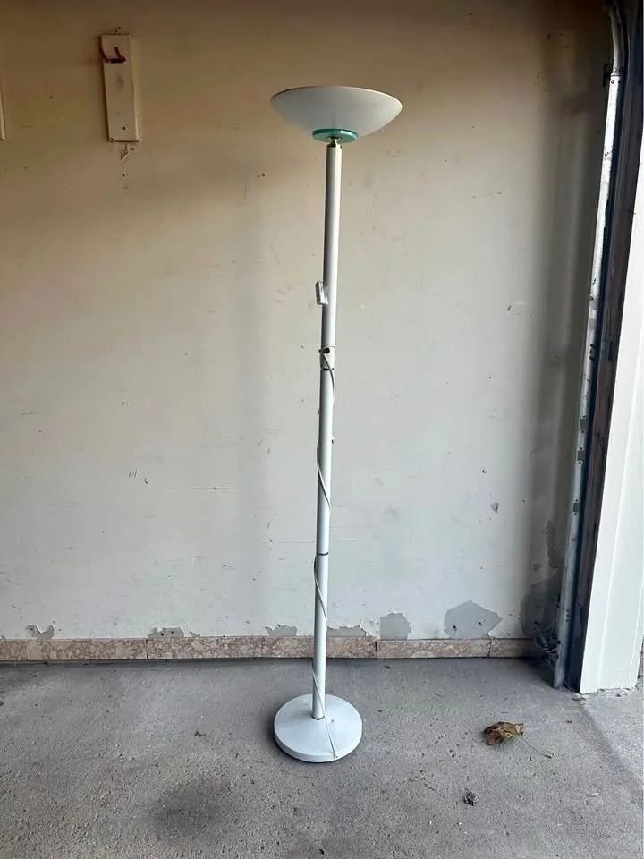 Vintage 1990s Torchiere Floor Lamp