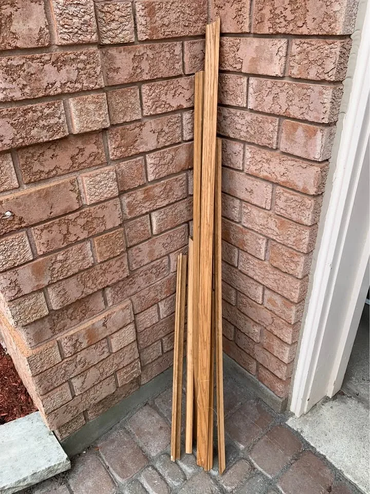 Natural oak baseboard trim 18ft or 218 inches total