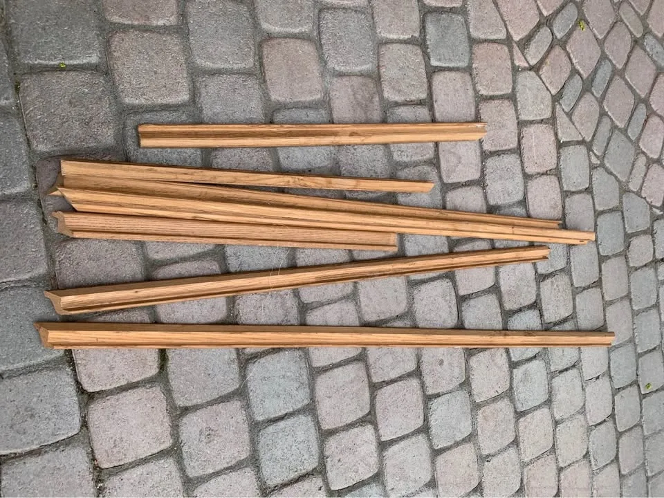 Natural oak baseboard trim 18ft or 218 inches total image indicator(2)