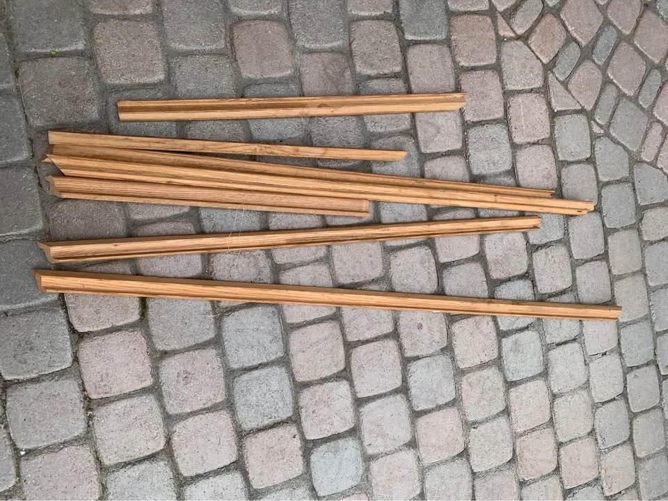 Natural oak baseboard trim 18ft or 218 inches total image indicator(5)