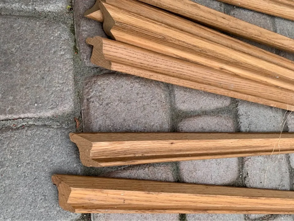 Natural oak baseboard trim 18ft or 218 inches total image indicator(6)