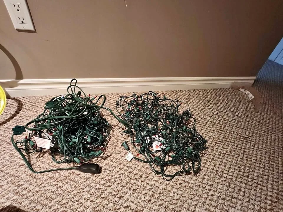 Mesh Multicolored Christmas Lights – Set of 2