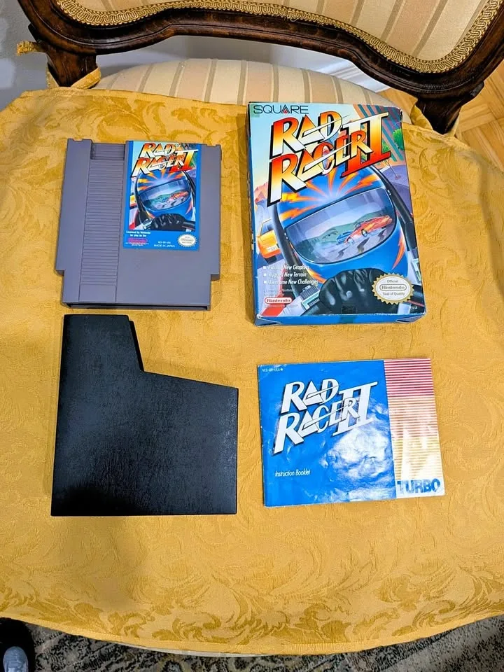 Rad Racer II (Nintendo, NES 1989) Complete In Box