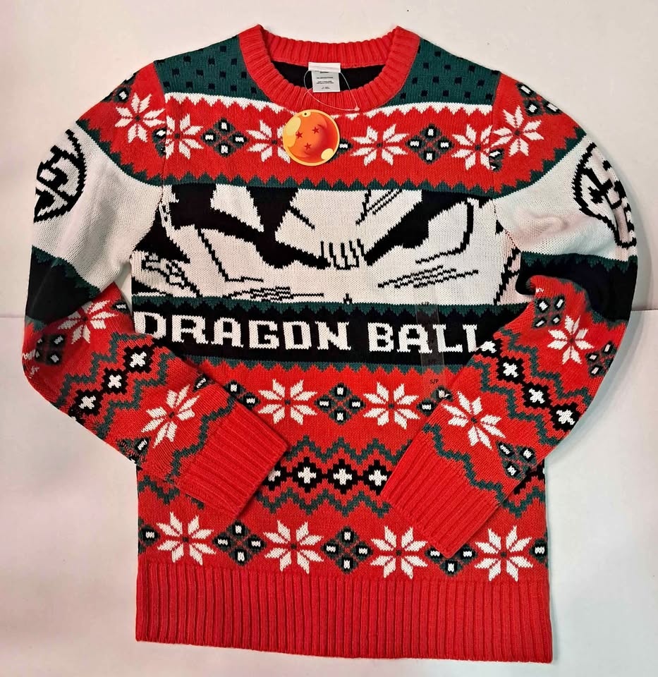 Ugly christmas sweater dragonball z goku DBZ size small