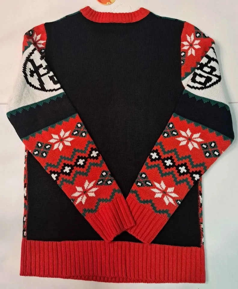Ugly christmas sweater dragonball z goku DBZ size small image indicator(2)