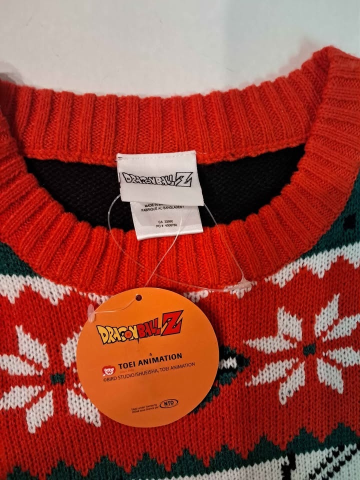 Ugly christmas sweater dragonball z goku DBZ size small - photo 3
