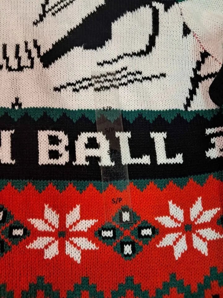 Ugly christmas sweater dragonball z goku DBZ size small image indicator(8)