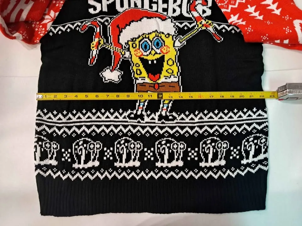 Ugly christmas SpongeBob sweater size large image indicator(4)
