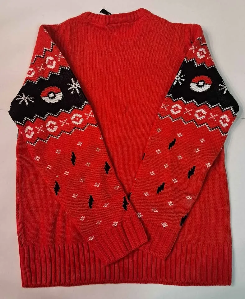 Ugly pokemon christmas sweater Pikachu size medium (10-12) image indicator(2)