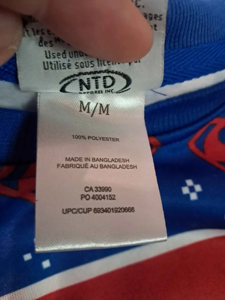 Ugly christmas sweater Superman size Medium image indicator(7)