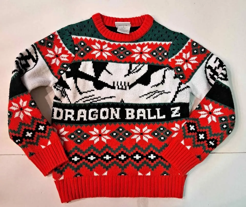 Ugly christmas sweater dragonaball Z kids size 5