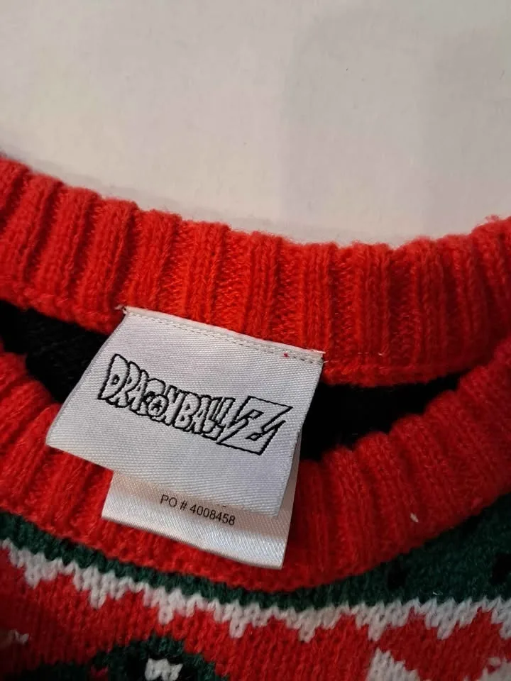 Ugly christmas sweater dragonaball Z kids size 5 image indicator(4)