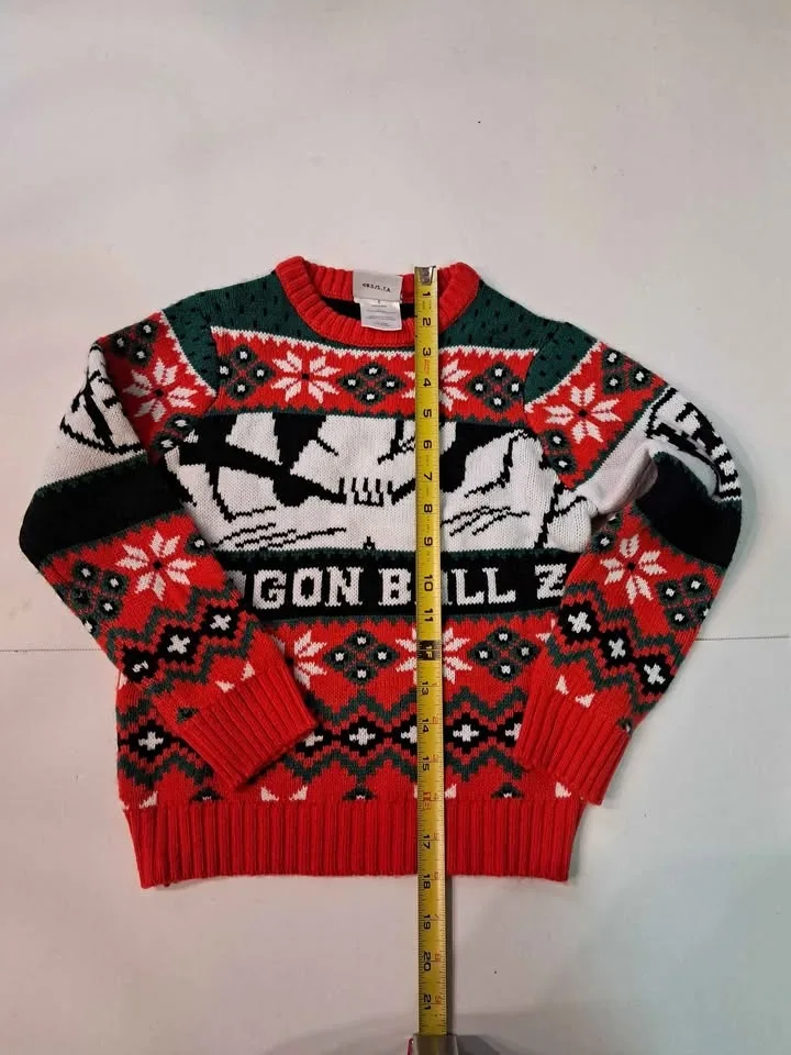 Ugly christmas sweater dragonaball Z kids size 5 image indicator(7)