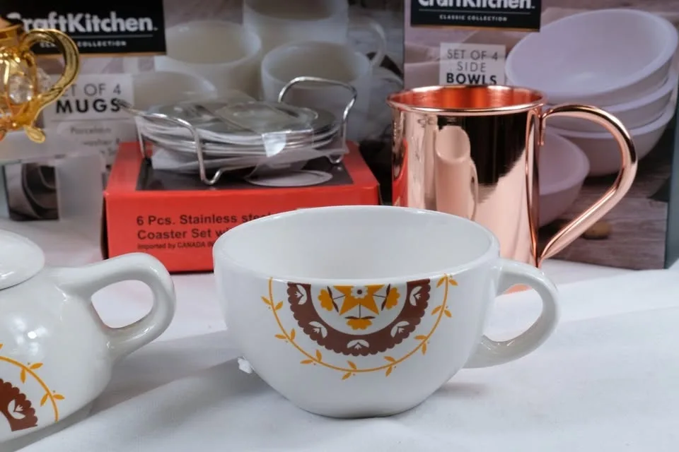 Teapot Mug Gift basket wedding Bridal Shower Diwali gift image indicator(3)