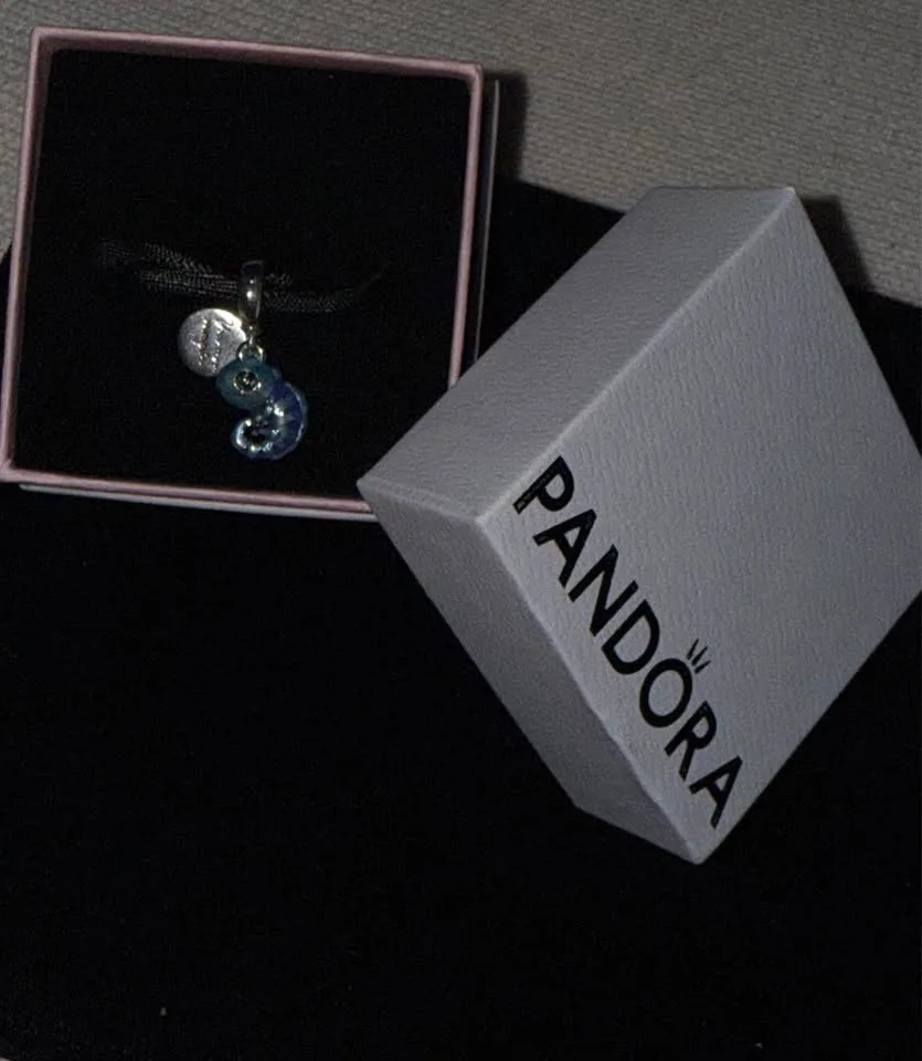 Colour-changing Chameleon Dangle Charm Sterling silver (925). 🥕 image indicator(4)