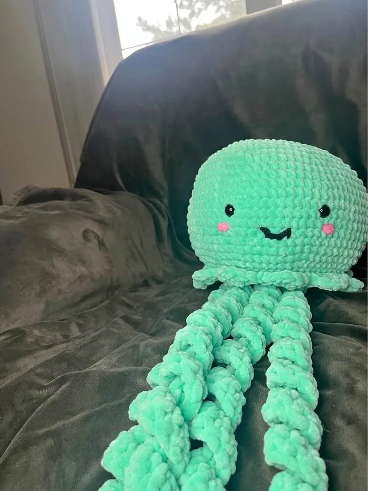 Handmade crochet jellyfish toy