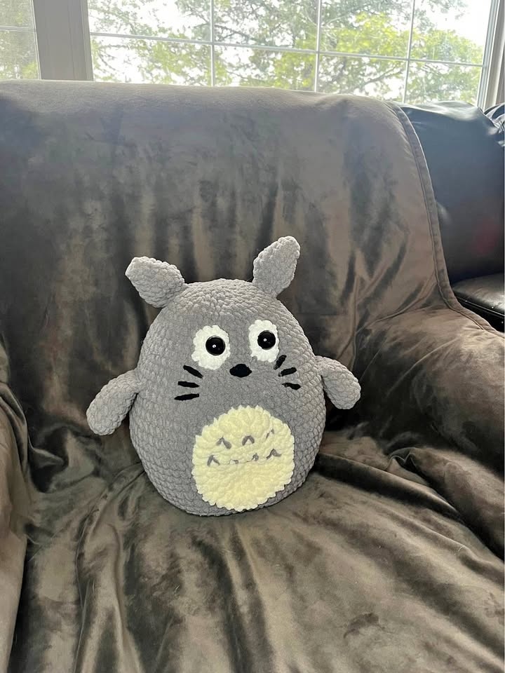 Handmade crochet Totoro toy