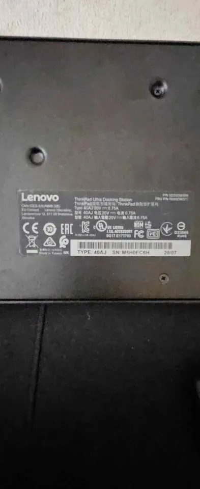 Lenovo thinkpad dock station VGA, DP BLACK image indicator(3)