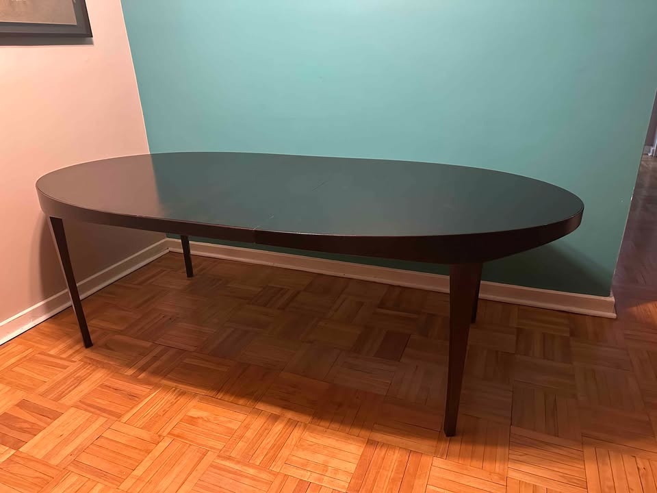 Solid Walnut extendable dining table - photo 2