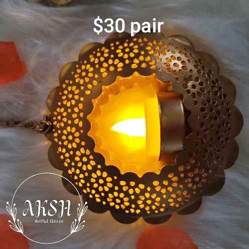 Hanging Tealight Candle Holder ( indoor/outdoor)