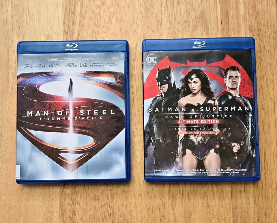Assorted DC Superhero Blu-rays