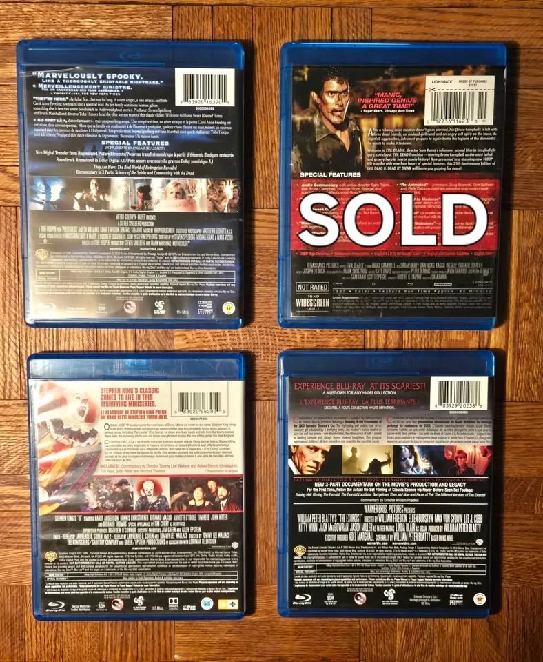 Blu-ray Classic Horror Movies $7 each OR $20 for ALL 4 image indicator(2)