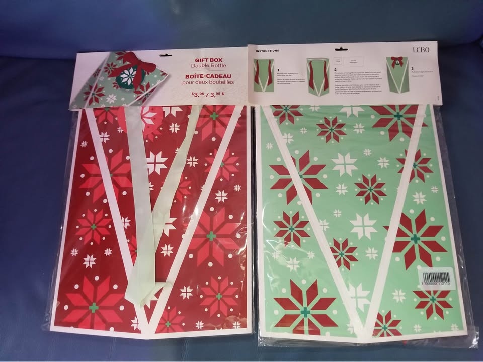 🎄 Brand New LCBO Double Bottle Gift Boxes – Only $1 Each! 🎁 - photo 3