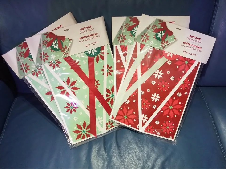 🎄 Brand New LCBO Double Bottle Gift Boxes – Only $1.50 Each! 🎁 image indicator(5)