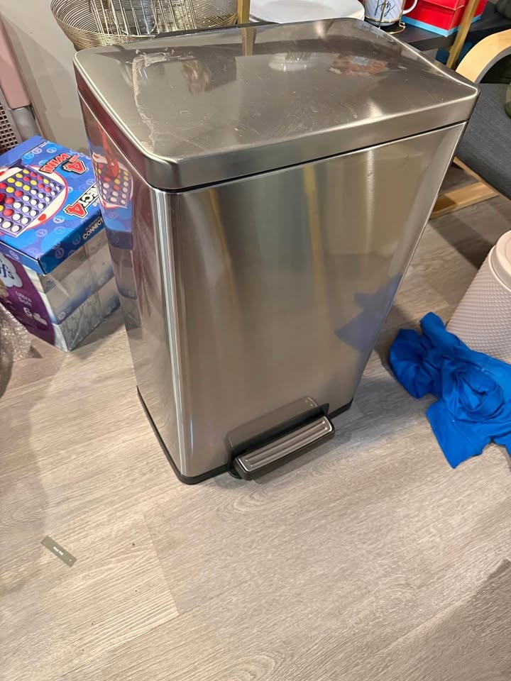 Tramontina stainless steel trash can