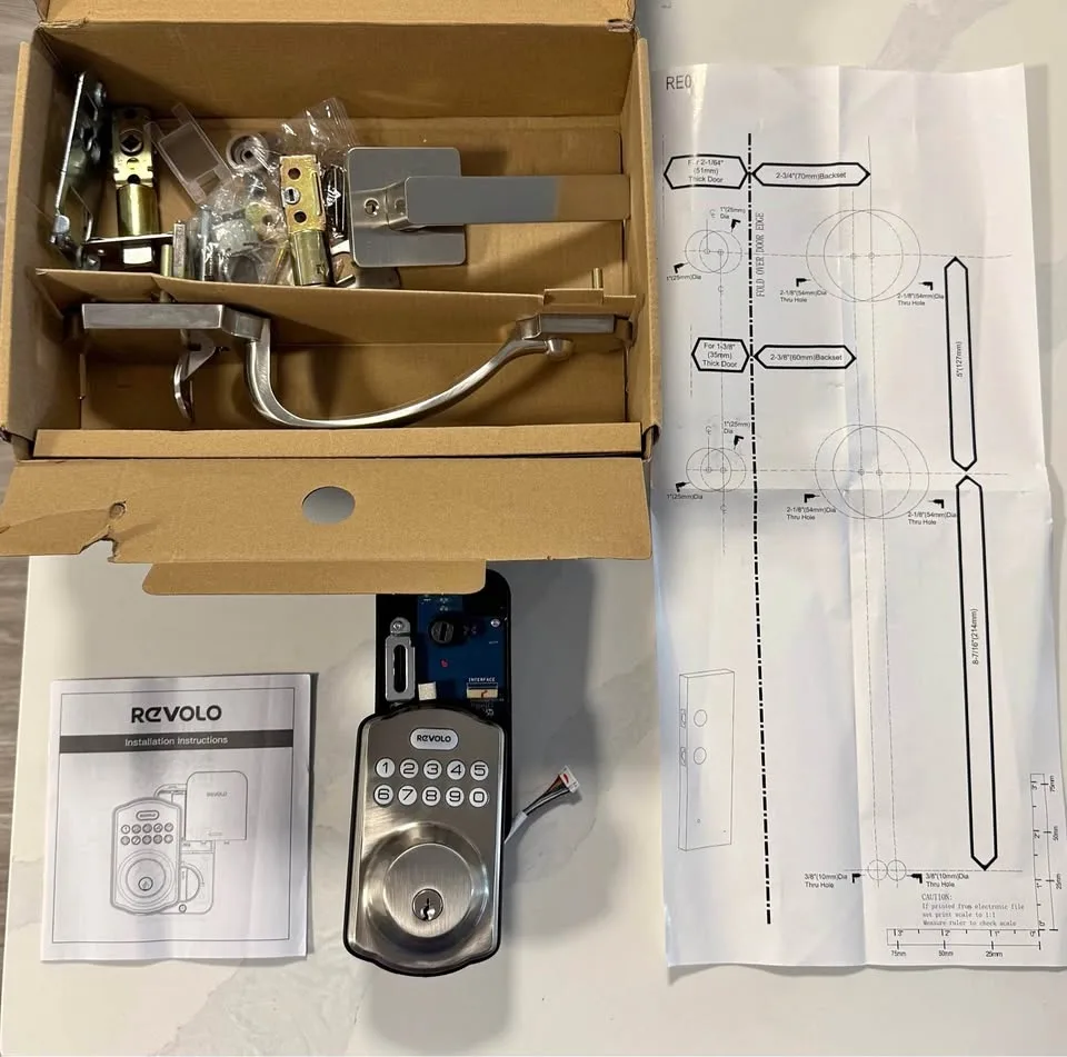 NEW - Revolo Keypad Deadbolt, Keyless Entry Door Lock