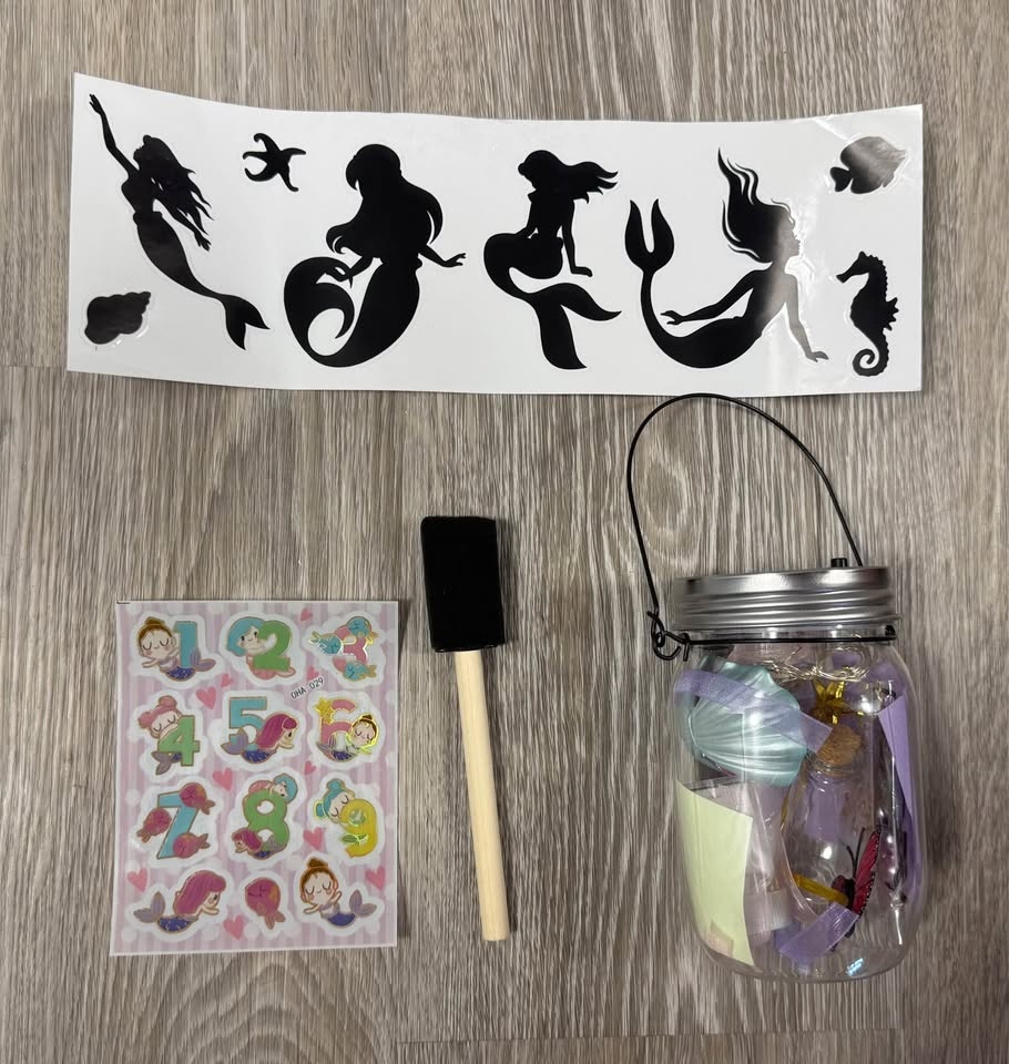 Make Your Own Mermaid Toy Night Light Lantern Jar - photo 2