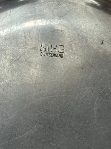 RARE VINTAGE SIGG switzerland Cups Silver plated & TRAY image indicator(10)