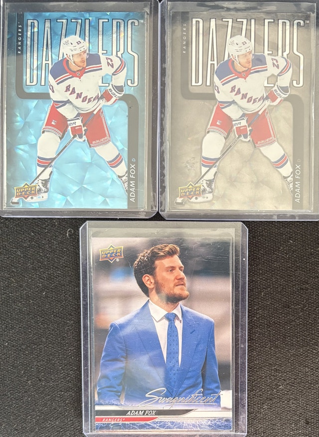 24 UD-Adam Fox Swagnificent, 25-UD a “RARE” Black Dazzler - photo 2