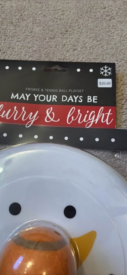 Christmas frisbee & tennis ball play set - photo 2