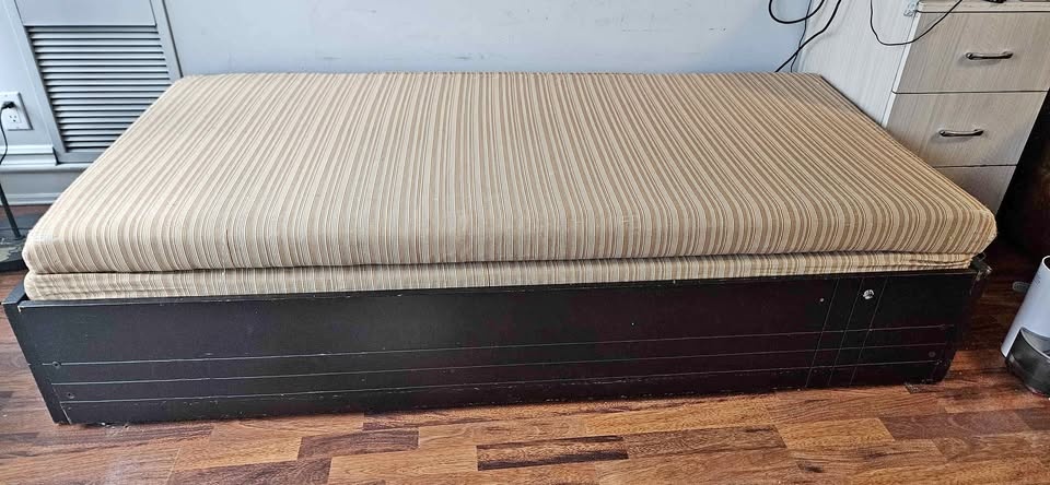 Wooden Day bed/ Sofa bed #cleanout