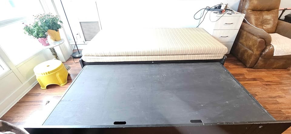 Wooden Day bed/ Sofa bed #cleanout - photo 2