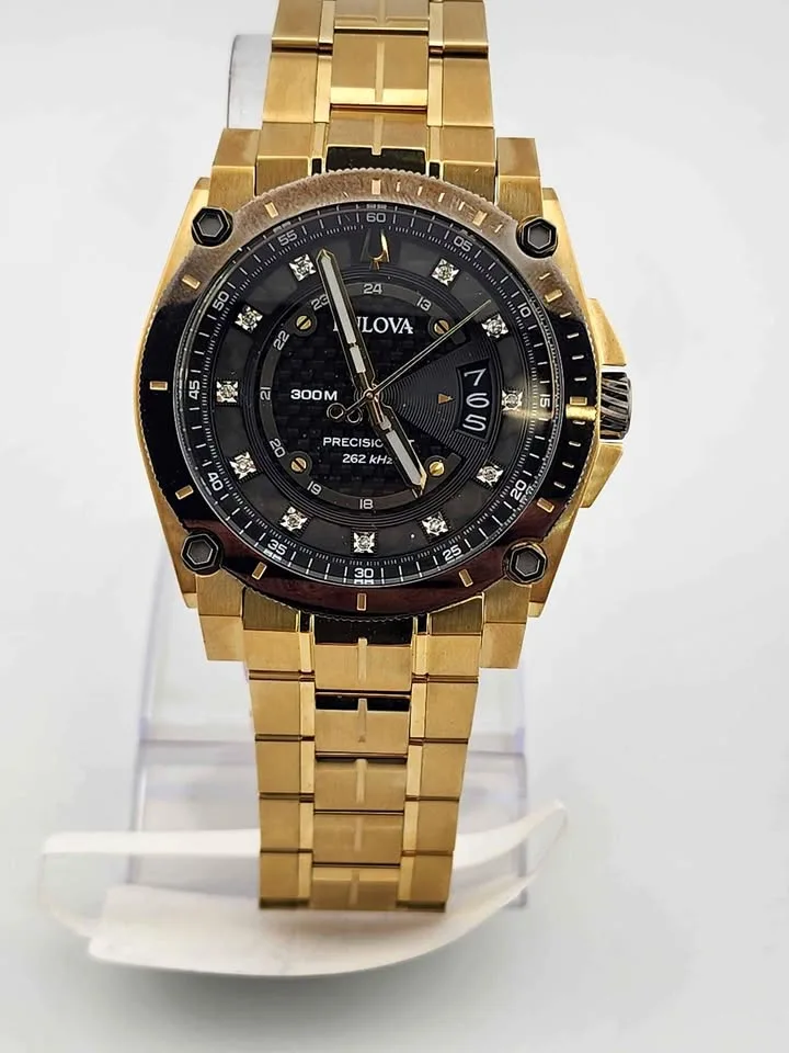 Bulova Men's Precisionist Diamond Accents Watch 98D156 thumbnail