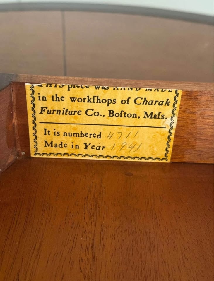 Vintage 1941 Charak Round Side Table - photo 2