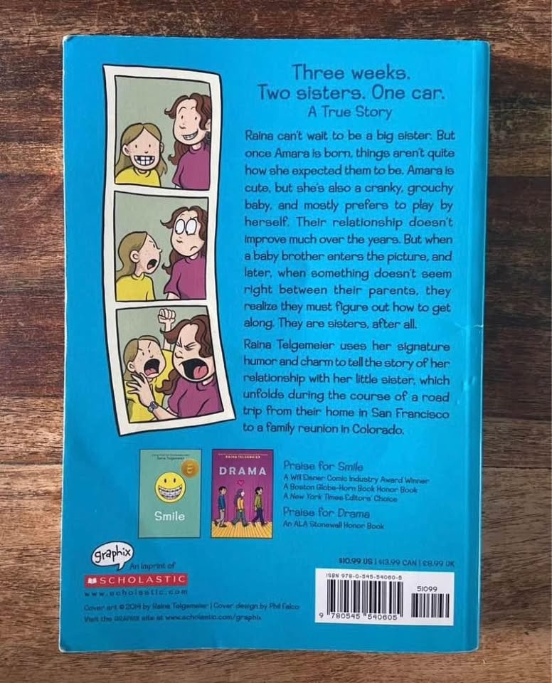 GUC: Sisters -Graphic Novel Book by Raina Telgemeier - photo 2